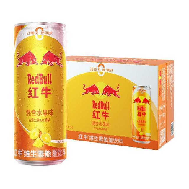 88VIP：Red Bull 红牛 维生素能量饮料混合水果口味325ml*24罐/整箱