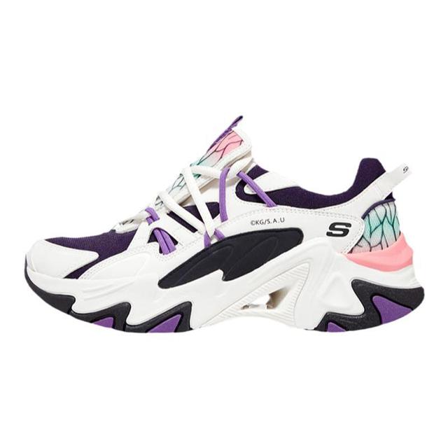 SKECHERS 斯凯奇 鬼灭之刃女子时尚机甲鞋舒适透气运动跑步鞋