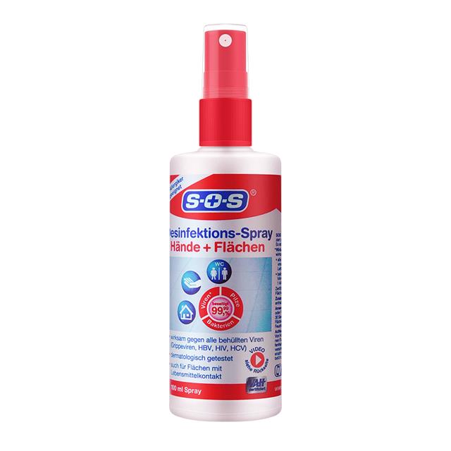 德国SOS免洗洗手液家用便携式随身携带宝宝免洗手消毒液喷雾100ml