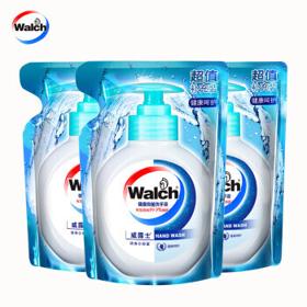 有券的上：Walch 威露士 525ml*3袋装健康呵护洗手液健康呵护袋装便携