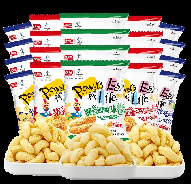 盼盼官旗 非油炸麦香鸡味块8g*40包