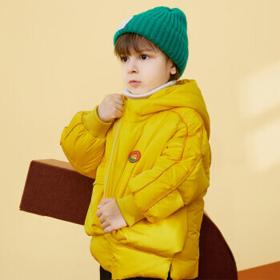 MQD 马骑顿 儿童加厚外套面包服 中黄 120cm