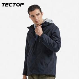 PLUS会员：TECTOP 探拓 男女款三合一冲锋衣 D2148319CF