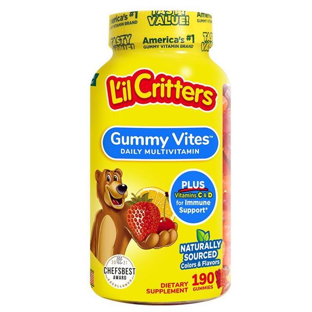 L'il Critters 儿童复合维生素软糖 190粒