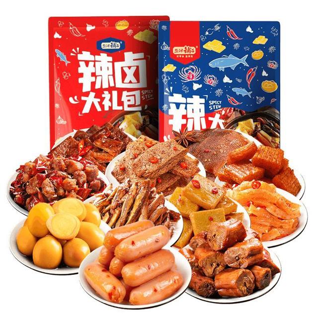 盐津铺子 零食大礼包 约30包