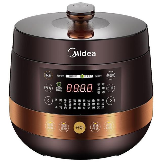 Midea 美的 电压力锅家用大容量智能5L高压饭煲多功能官方旗舰正品5-6人