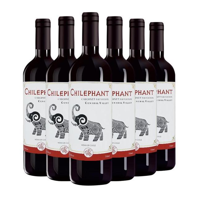 CHILEPHANT 智象 智利进口红酒智象精选干红赤霞珠750ml×6瓶干红葡萄酒
