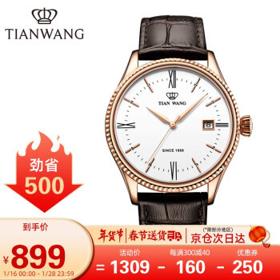 TIAN WANG 天王 昆仑系列 39毫米自动上链腕表 GS5885P/D
