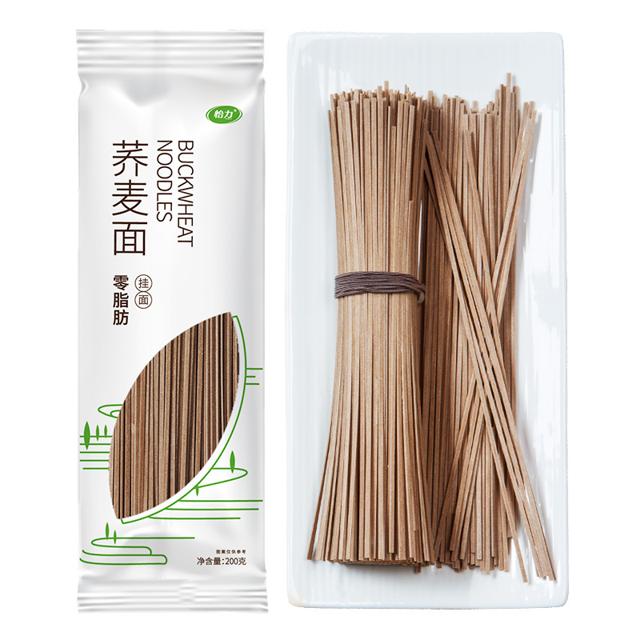 YILI 怡力 0脂荞麦面主食代餐主食挂面200g低脂黑麦面轻食代餐粗粮面条