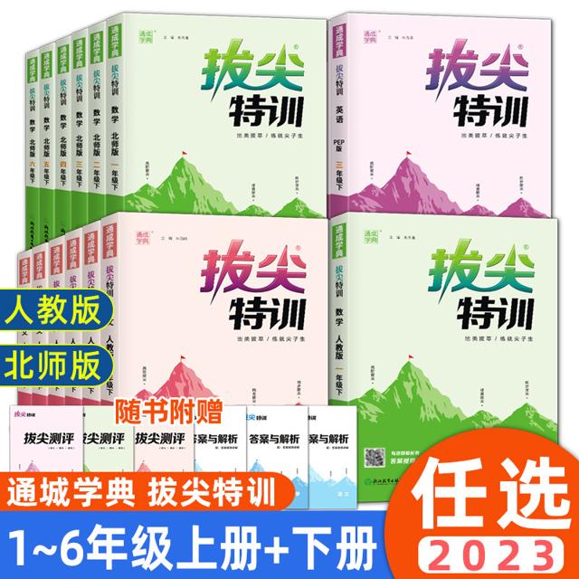 《2023新版 拔尖特训》（年级，科目任选）