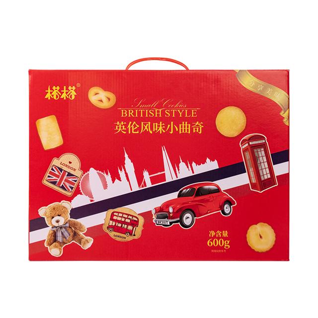 礼盒装 榙榙英伦风味小曲奇600g