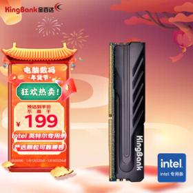 KINGBANK 金百达 黑爵系列 DDR4 3200Mhz 台式机内存条 16GB