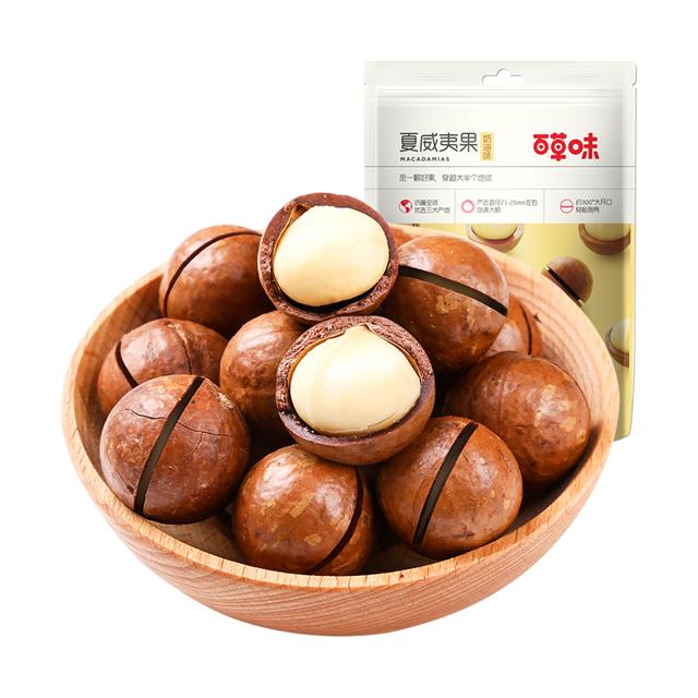 Be&Cheery 百草味 坚果夏威夷果100g每日干果仁奶油味