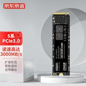 京东京造 JZ-SSD1T-5 NVMe M.2 固态硬盘 256GB（PCI-E3.0）