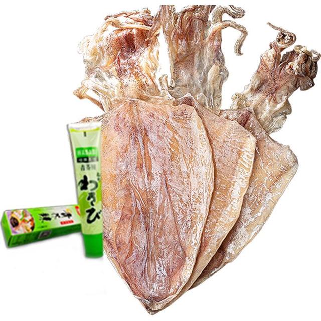北海印象 烧烤鱿鱼干货500g酒吧KTV烧烤专用手撕芥末尤鱼海鲜干货