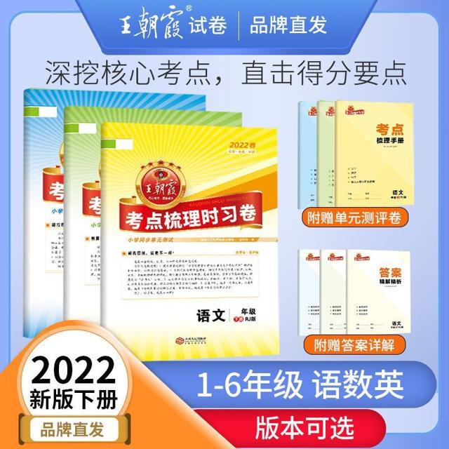 《王朝霞考点梳理时习卷》（2022年新版、下册、年级科目任选）