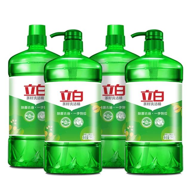 立白除菌去油茶籽洗洁精1kg*4瓶