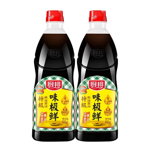 厨邦 味极鲜酱油900ml*2瓶