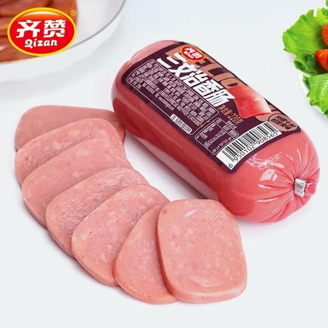 齐赞三文治火腿肠220gx5支