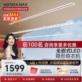 HOTATA 好太太 D-3173 电动晾衣机 2.4米单杆+被杆+照明