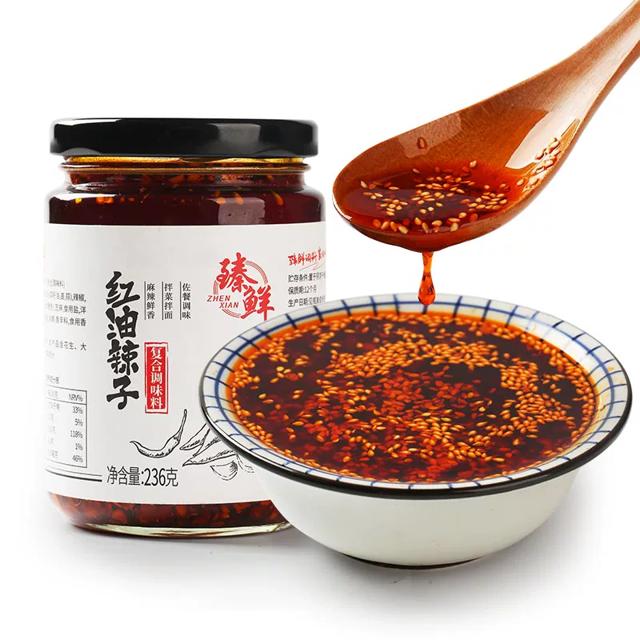 签到+金币 臻鲜麻辣油泼辣子236g辣椒油