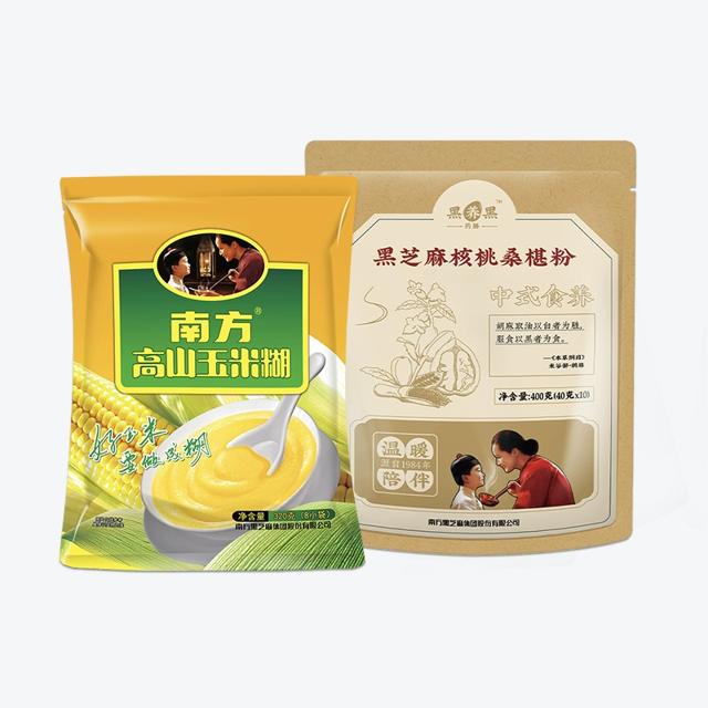 南方黑芝麻经典原味芝麻糊+玉米糊