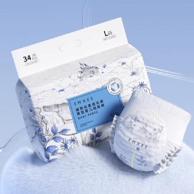 嫚熙360度环腰拉拉裤/纸尿裤4片尝鲜装