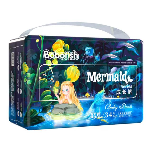 阿宽验货 包包鱼全包纸尿裤2包108片