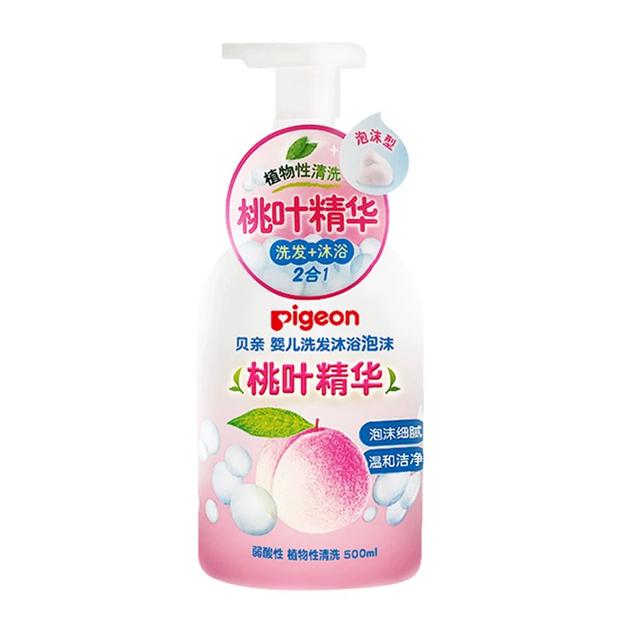 贝亲桃叶洗发沐浴二合一500ml
