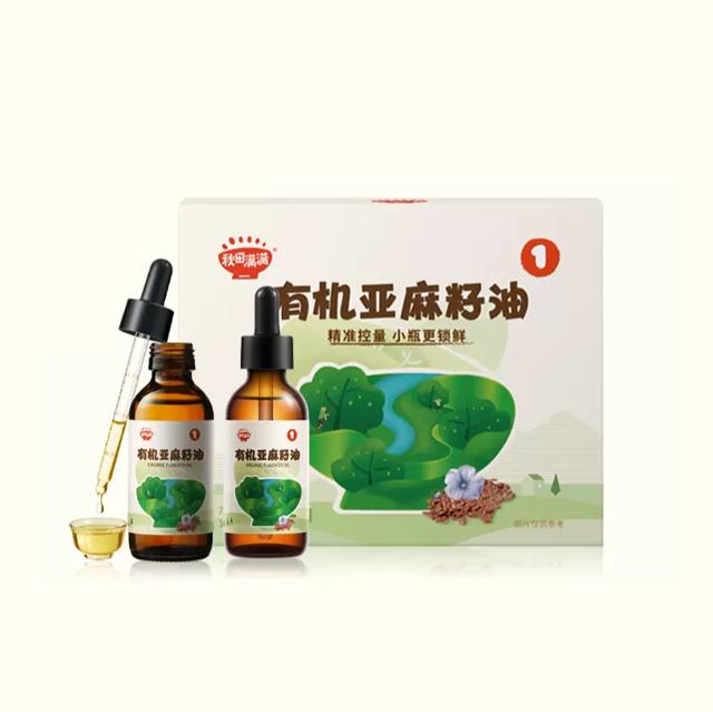 秋田满满 有机亚麻籽油124ml