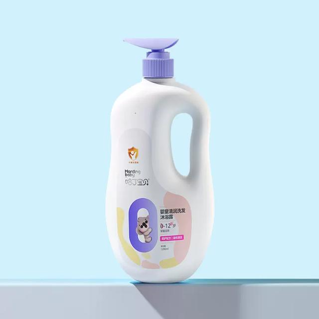 哈丁宝贝 沐浴露洗发水二合一1.2L