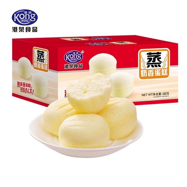 拍2件凑单30.8 港荣蒸蛋糕共480gx2