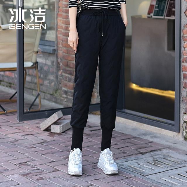 多个尺码冰洁 新款加厚保暖羽绒裤
