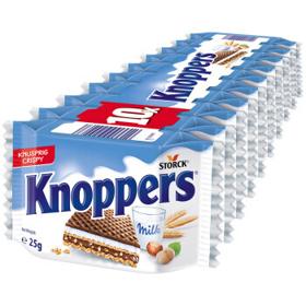 Knoppers 优立享 德国进口 优力享牛奶榛子巧克力威化饼干250g 五层夹心休闲零食