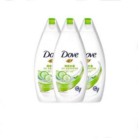 Dove 多芬 沐浴露 清新水透清爽美肤黄瓜190克*3 （新老包装随机）