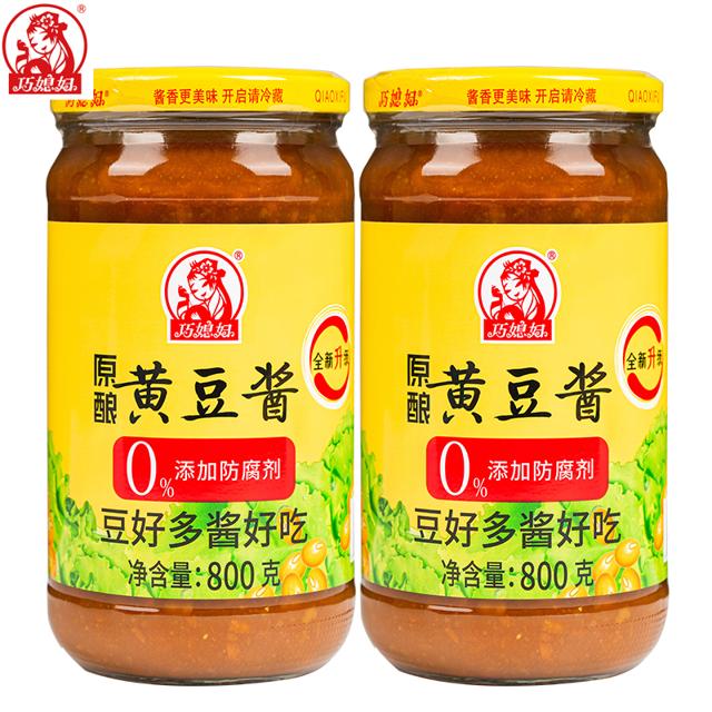 巧媳妇黄豆酱豆瓣酱800g*2瓶拌饭酱东北大酱