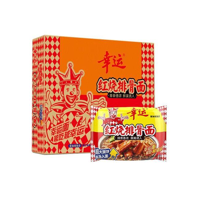 幸运 方便面红烧排骨面60g