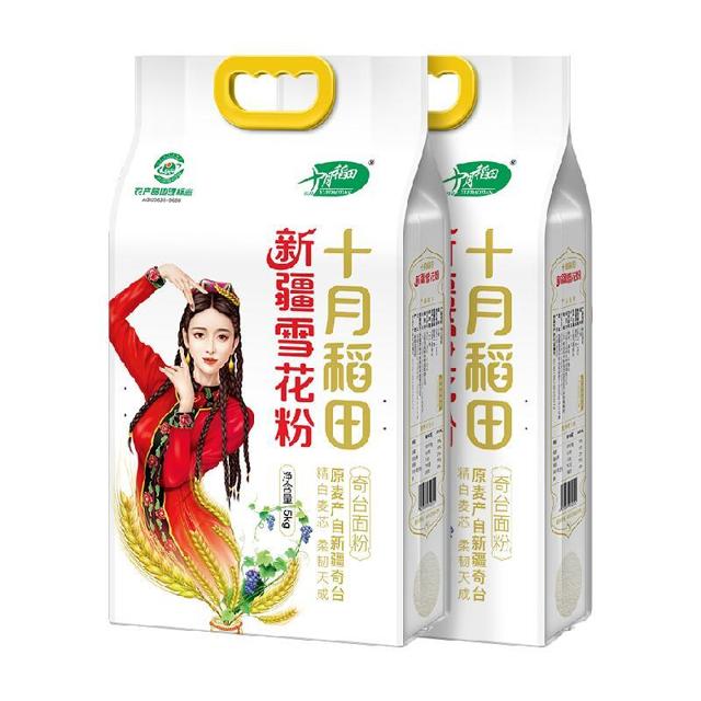 88VIP：十月稻田 新疆雪花粉 5kg*2
