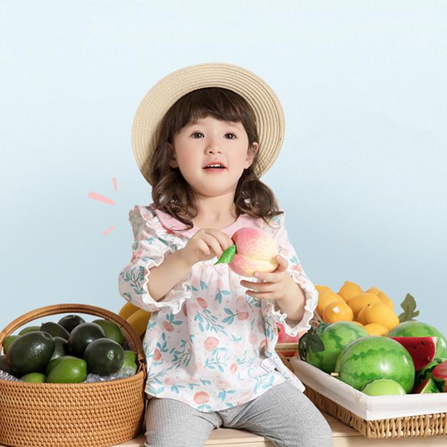 2023新款春秋女童碎花两件套套装