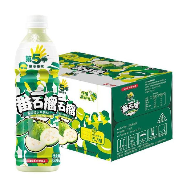 JIANLIBAO 健力宝 第五季番石榴口味水果饮料450ml×15瓶整箱