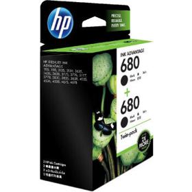 PLUS会员：HP 惠普 680 X4E79AA 墨盒 黑色 2支装