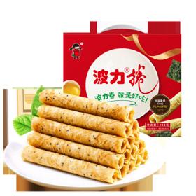 POLI 波力食品 波力海苔波力卷原味鸡蛋味蛋卷饼干糕点年货礼盒早餐代餐 鸡蛋海苔味双拼432克