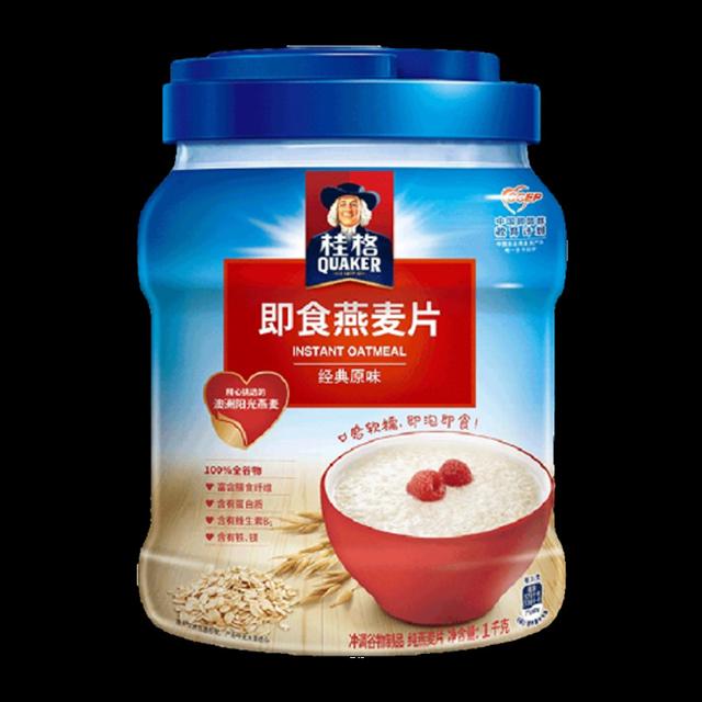 QUAKER 桂格 即食燕麦片营养早餐燕麦罐装 1000g*1罐原味