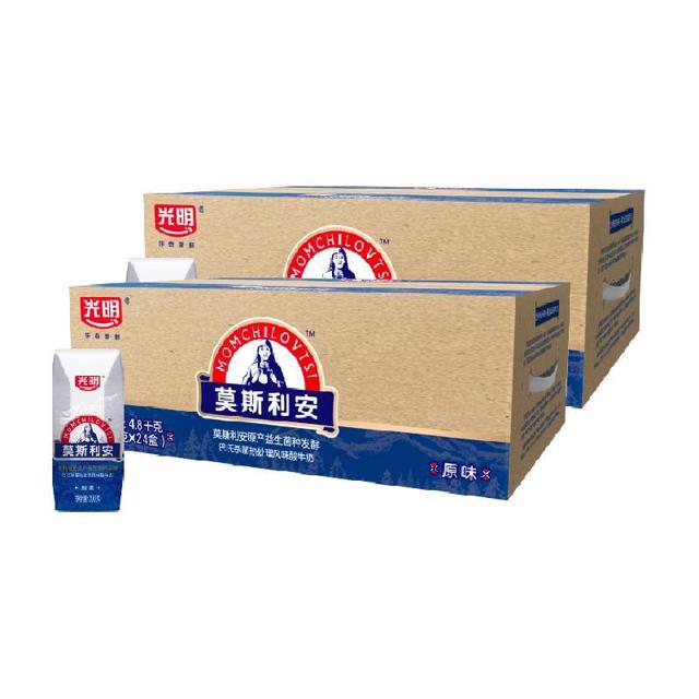 88VIP：Bright 光明 莫斯利安原味酸牛奶 200g*24*2箱