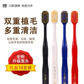 为伴 54孔软毛牙刷 10支