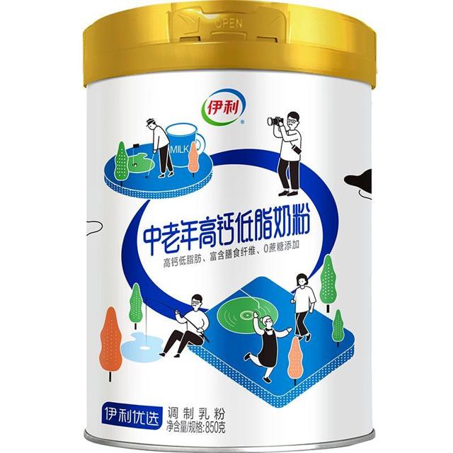 yili 伊利 中老年高钙低脂奶粉 850g