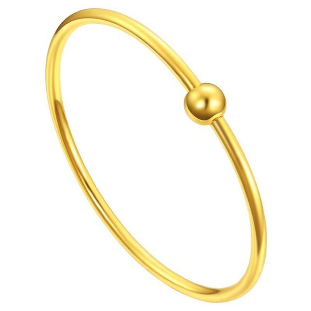 潮宏基 万花筒系列 女士圆珠足金手镯 约12.05g SDG30000647