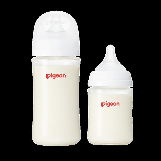 贝亲婴儿宽口径160ml+240ml玻璃奶瓶套装