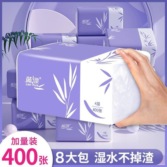 Lam Pure 蓝漂 大包抽纸 400张*3