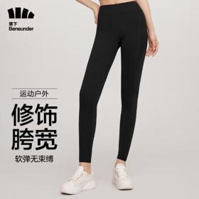 PLUS会员：Beneunder 蕉下 弹塑系列 女士打底鲨鱼裤